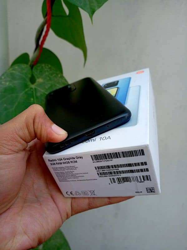 Redmi 10a with box. 3+1/64 3