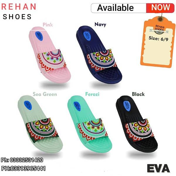 NEW EVA LADIES COMFORTABLE SLIPPERS, ORIGINAL EVR 0