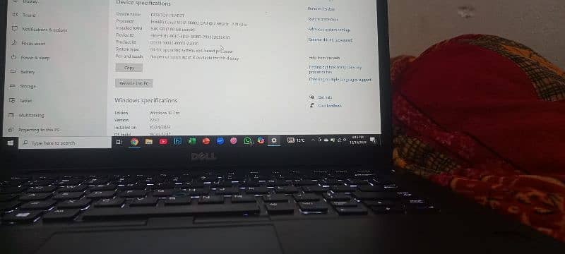 Dell 6 gen i7 8 GB ram 256 ssd 3