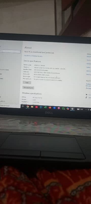 Dell 6 gen i7 8 GB ram 256 ssd 4