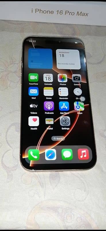 iphone 16 pro max desert Titanium 512GB pta approved 19