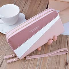  Premium 2 Zipper Hand Wallets For Womens