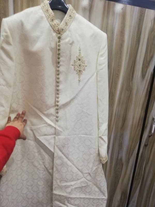 sherwani with khula and Prince coat 4