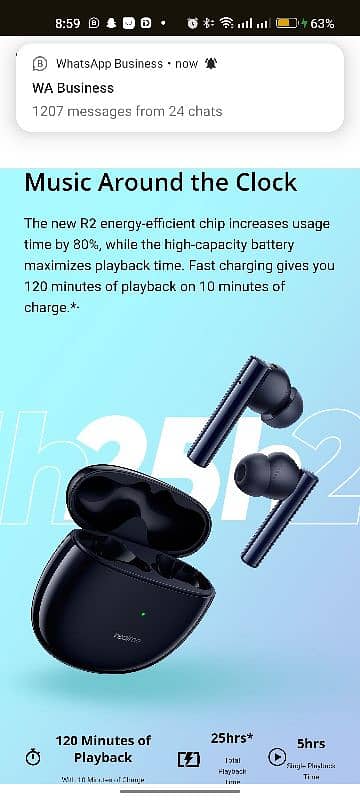 Realme Buds Air 2 with Active Noise Cancellation (ANC) 3