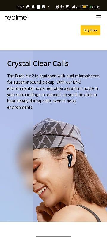 Realme Buds Air 2 with Active Noise Cancellation (ANC) 4