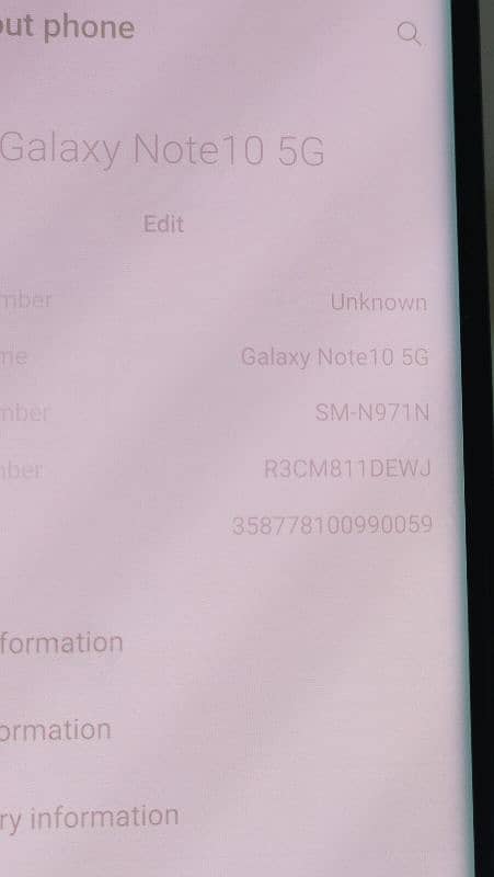 Samsung Galaxy note 10 need panel 2