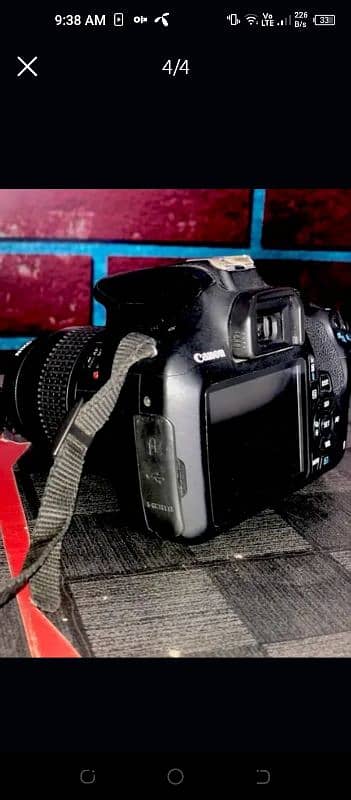 canon 1200d with box charger 0