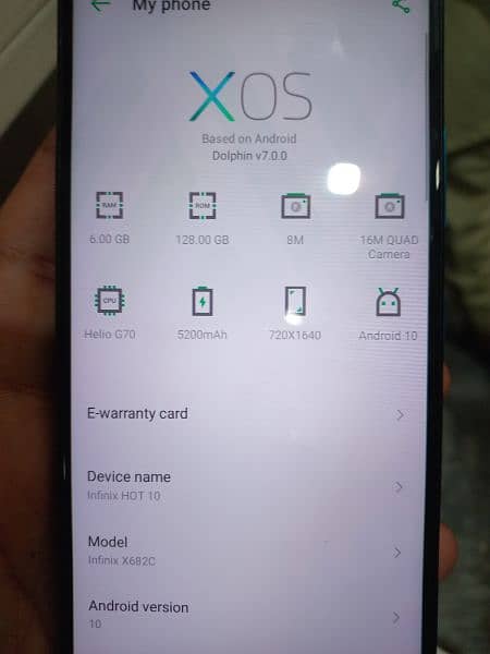 Infinix Hot 10 with box 6Gb Ram or 128 memory 4
