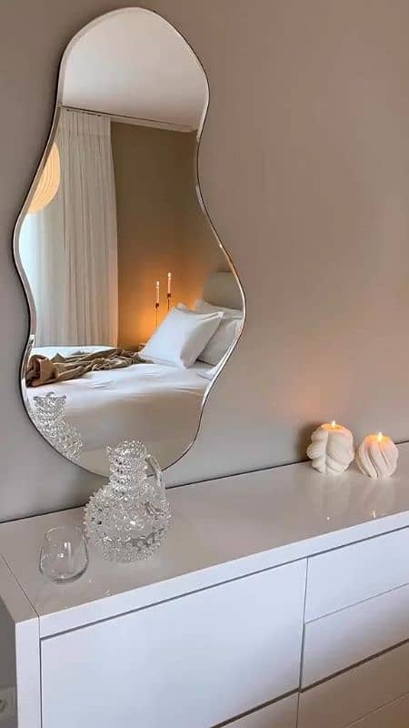 Irregular mirror blob mirror zigzag mirror | miror | Home decor 4