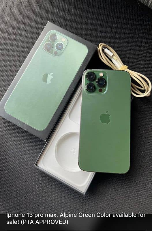 Iphone 13 PRO MAX, Alpine Green, 256 gb 1