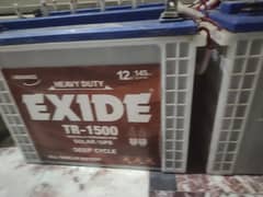 Exide TR 1500 12v 145AH used battery