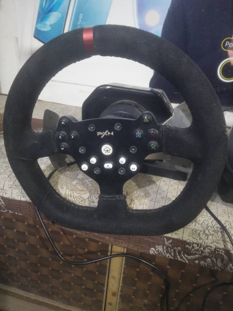 PXN V10 Steering Wheel With Gear Box 0