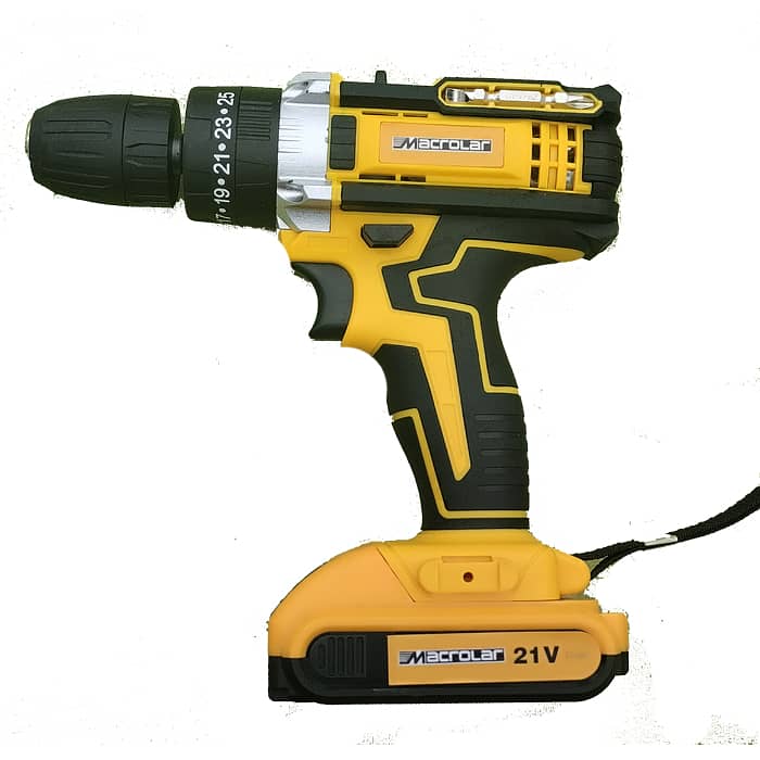 21V Cordless Drill With Hammering Box and Toolkit 4