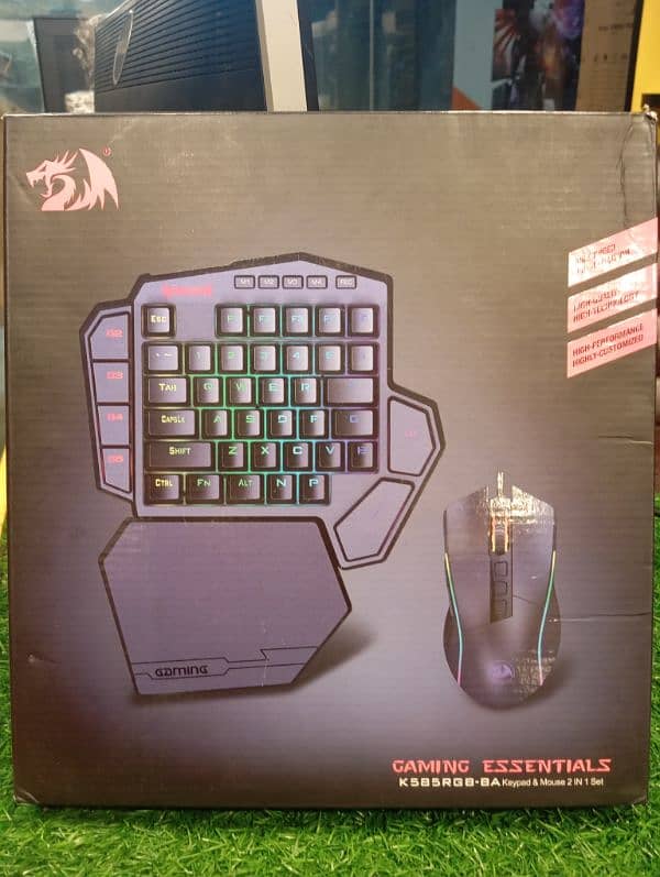 REDRAGON GAMING ESSENTIALS K585RGB-BA KEYPAD AND MOUSE 2 IN 1 SET 0