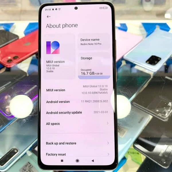 redmi Note 10 pro 8GB RAM 128 GB ROM my WhatsApp number 03440059692 2