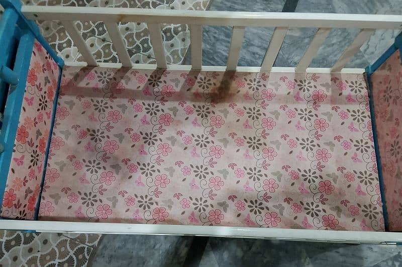 Imported Baby Wooden swing Cot 8