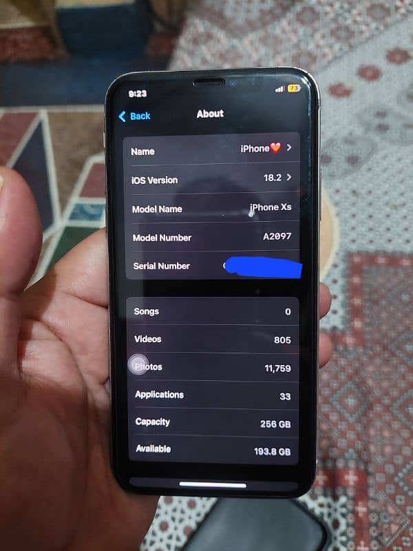 Iphone Xs 256gb Doul Physical And E Sim Both Pta Approved For Sale. 0