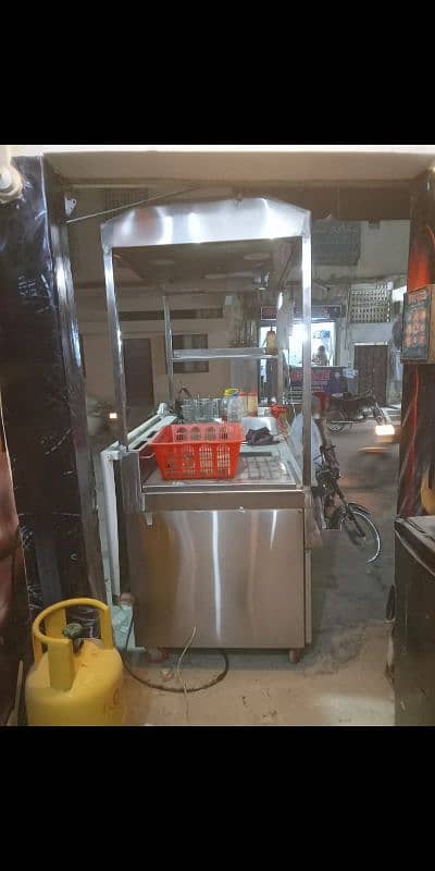 "Commercial Fryer 4.5 ft with Working Area - Slightly Used" 2