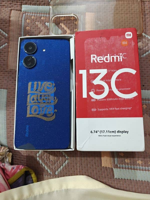 redmi 13C 128gb full box enjoy warranty 0