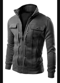 Mexican Style jacket fleece for Men Charocal