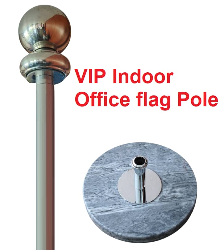 Indoor office Flag with Steel floor stand Pole, logo table flag + pole 15