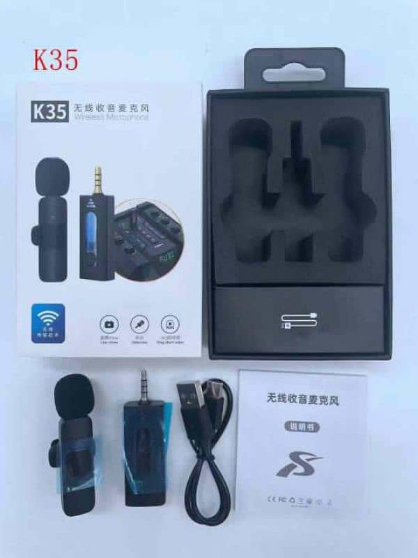 K35 Wireless Single/Double Microphone. 0