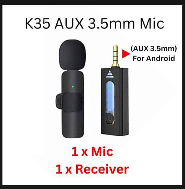 K35 Wireless Single/Double Microphone. 1