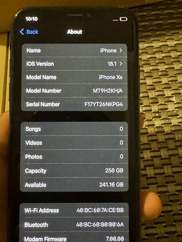 iphone Xs 256gb pta approved 4