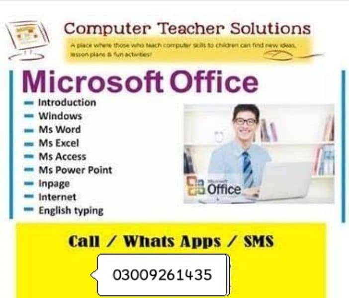 MS Office Course, Inpage Course Tutor Available 0