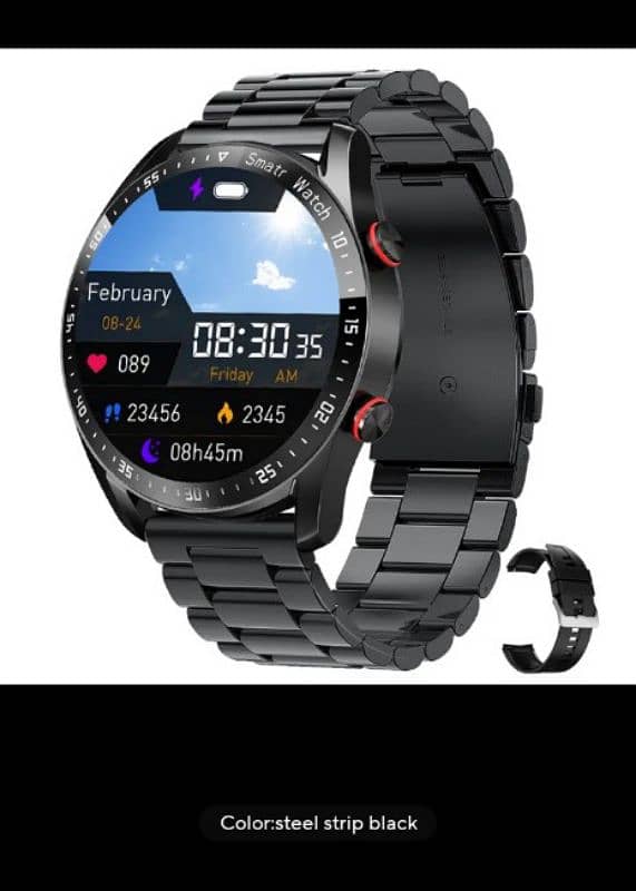 ECG+PPG Bluetooth Call Smart Watch Men Laser Health Blood 8