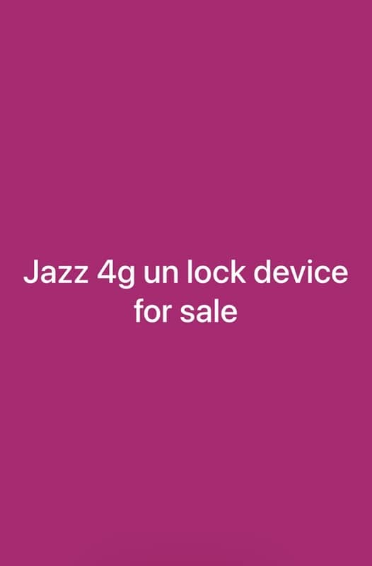 jazz 4g wifi device 0