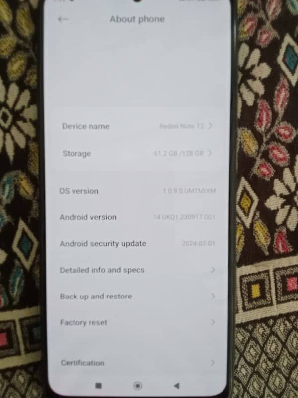 Redmi not 12 8 128 0