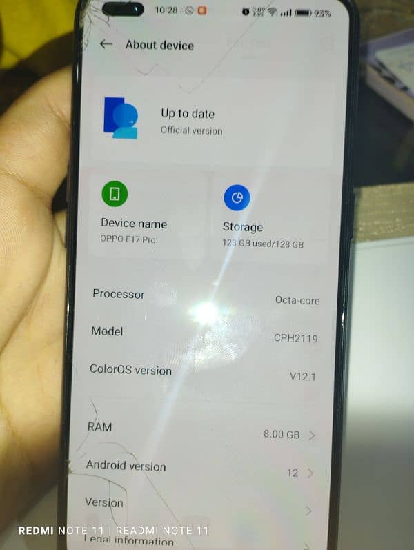 Oppo F17 pro PTA Approve 128 GB 8