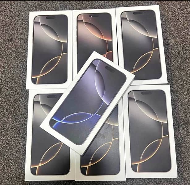 Iphone 16 pro and pro max 256gb mix colour available 0