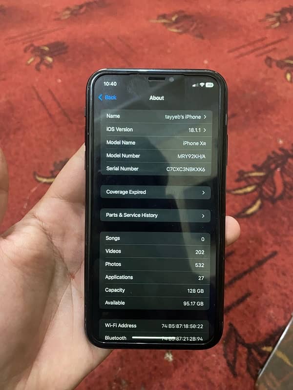 Iphone XR 128Gb PTA Approved 7