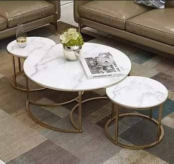 Coffee Table/Side Table/Center Table/ Fancy Coffee/Table Set 12