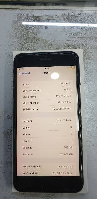 iphone 7 plus 256 GB PTA Approved 10