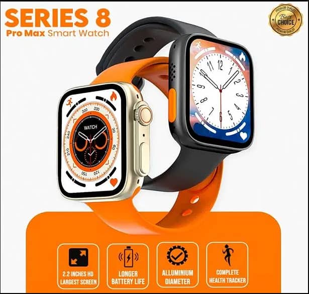 Series 8 Pro Max Smart Watch Black 0