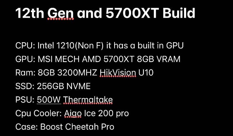 Ultimate Gaming PC (12th Gen Intel CPU and 5700XT GPU) Gaming Computer 14