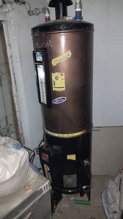 Electric and gas dual 36 gallon geyser.