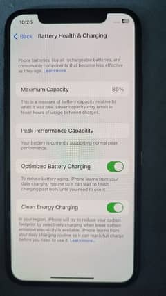 Iphone X 256 GB Factory unlocked 85% battery health