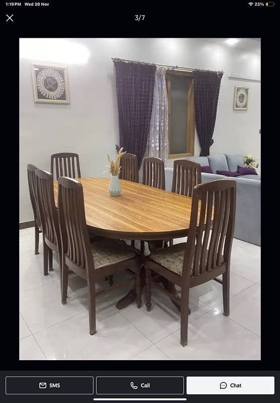 Dining table with 8 chairs 2