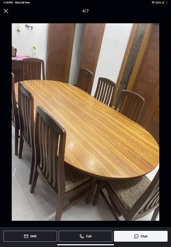 Dining table with 8 chairs 3