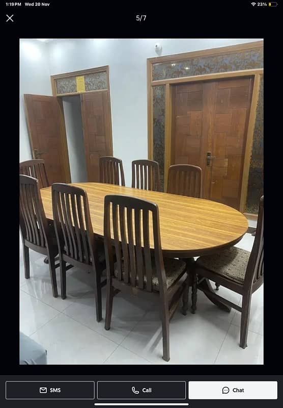 Dining table with 8 chairs 4