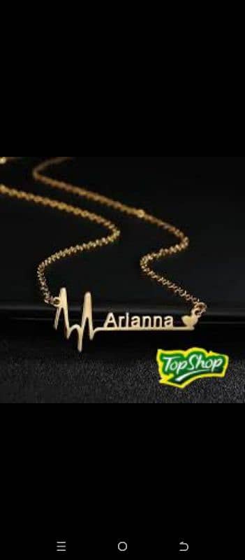 gold plated name locket 8