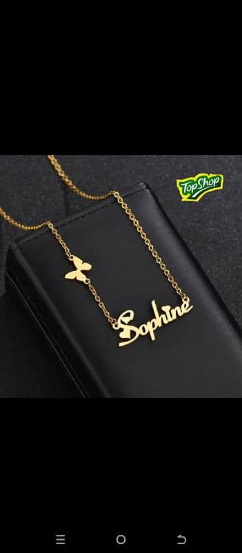 gold plated name locket 12