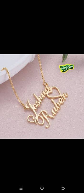 gold plated name locket 13