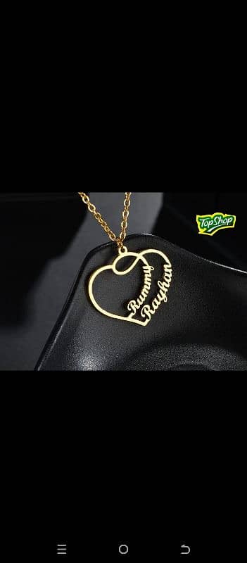 gold plated name locket 15