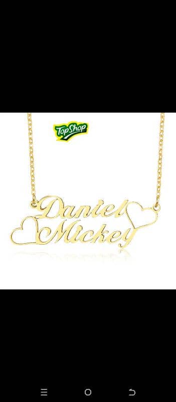 gold plated name locket 16