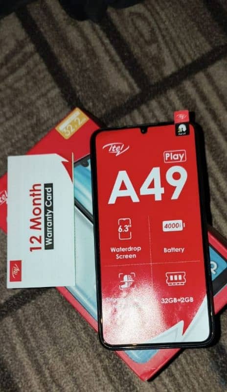 itel a49 play 10by10 condition with box and charger 12